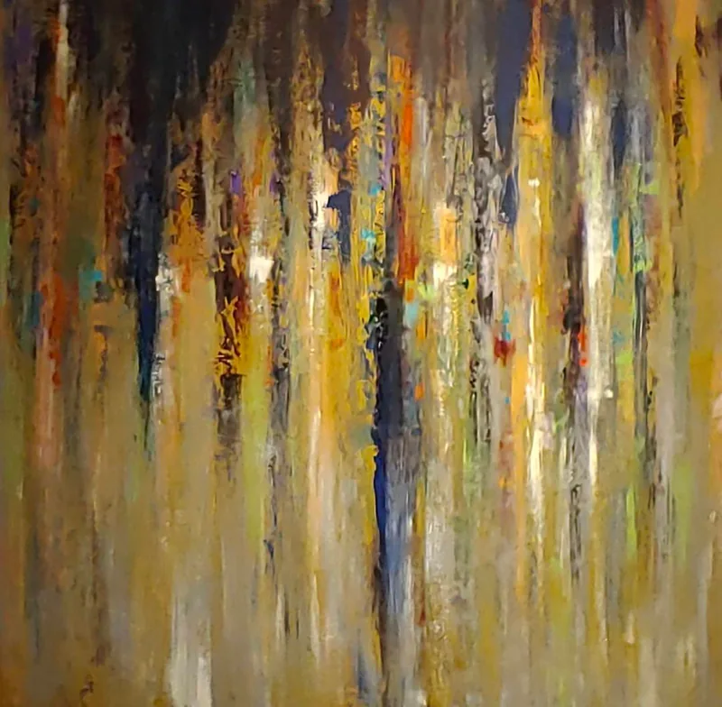 Abstract Painting - Mountain Lake
